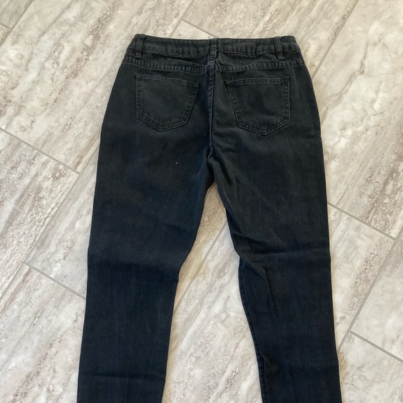 Small black distressed boyfriend jeans - Picture 2 of 2
